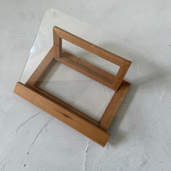 Crate and Barrel Acacia Wood Cookbook Stand - Picture 5 of 8